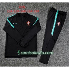 Portugal Criança Sweat de Treino Conjunto Preto 2018/19
